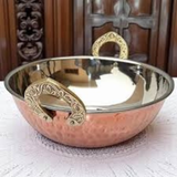 15cm Stainless Steel Balti Dish Kadai with Copper Base